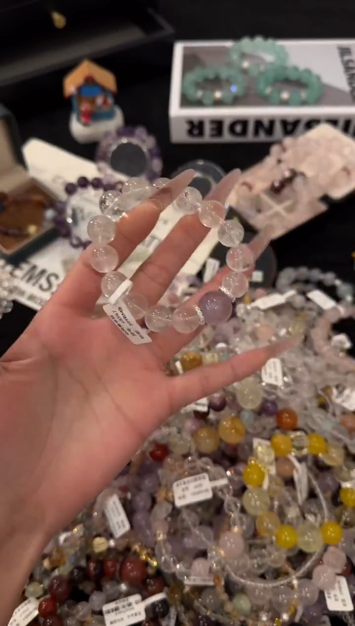 合金手链水晶白阿赛x3567