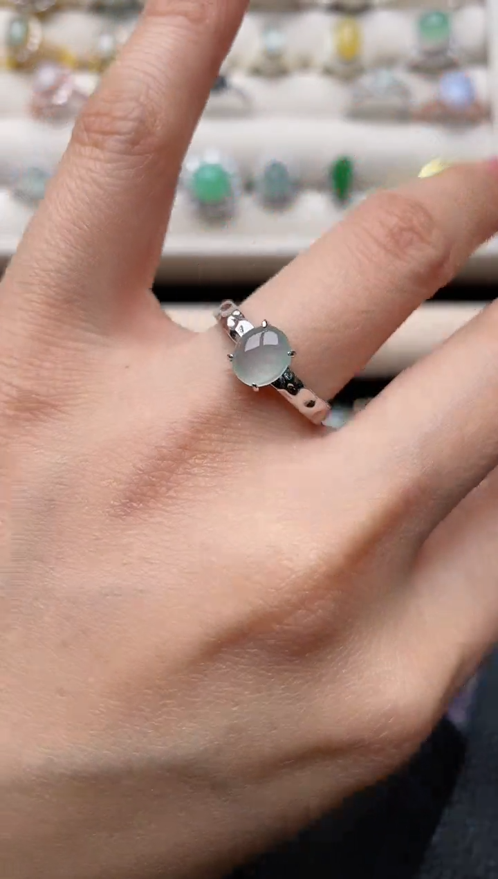 【闪购商品】翡翠戒指银S925镶嵌1111111111  14