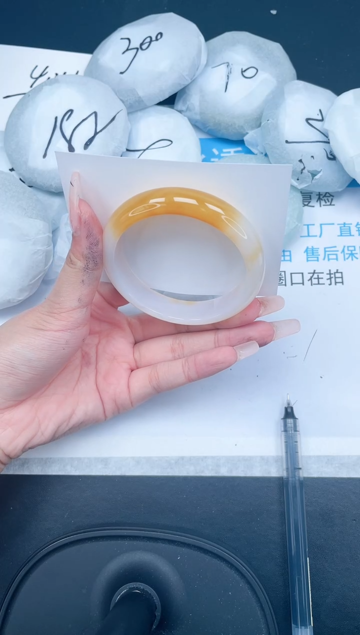 【闪购商品】石英质玉手镯合金591-57