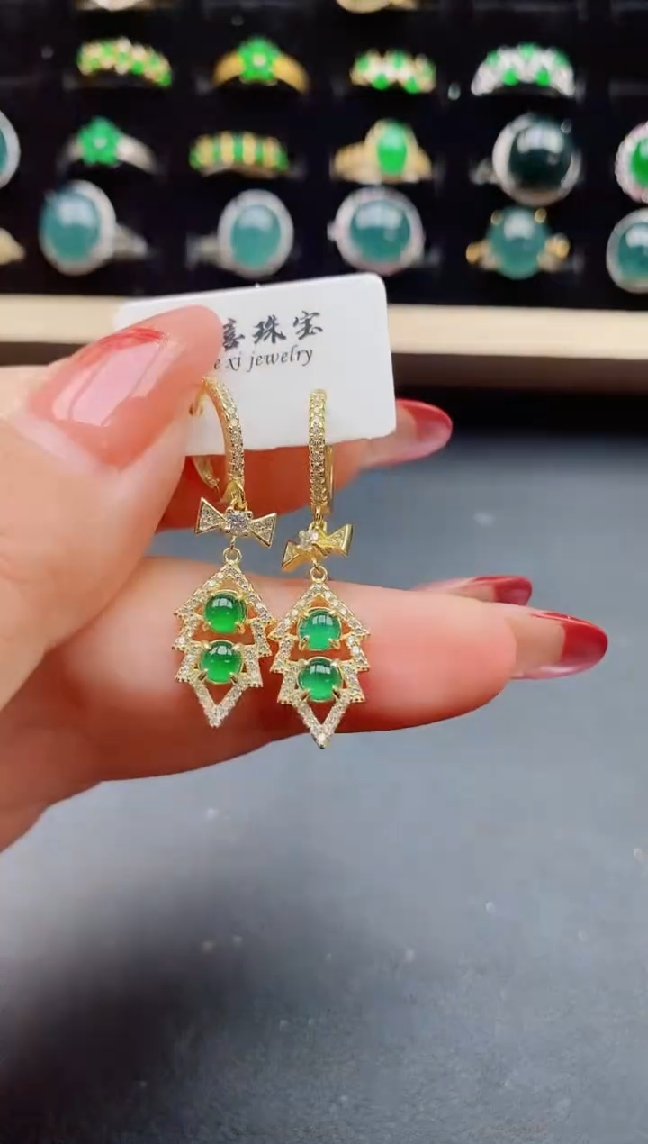 【闪购商品】翡翠戒指银S925镶嵌321321