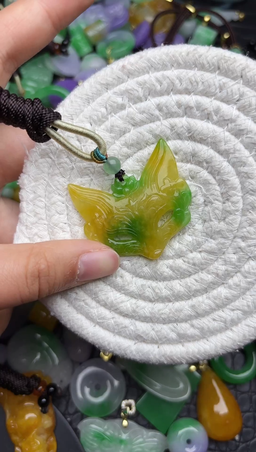 颈饰未镶嵌翡翠缅甸翡翠吊坠