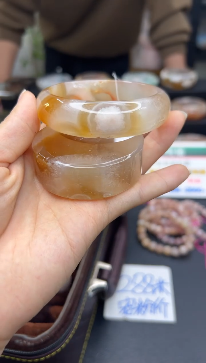 【闪购商品】石英质玉手镯未镶嵌A2091(58圈赠送镯心)