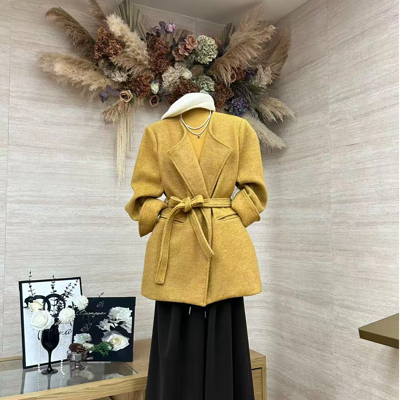 【苏兰文】休闲复古大衣外套-9110-DY