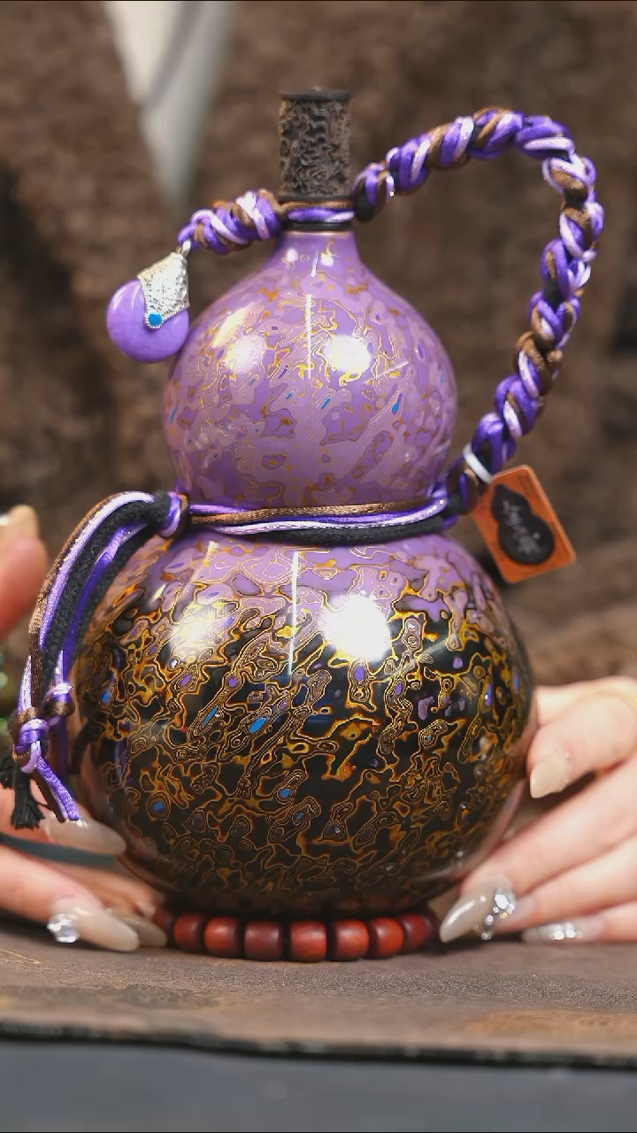 【闪购商品】XM212漆艺酒葫芦不包手串及旋转底座