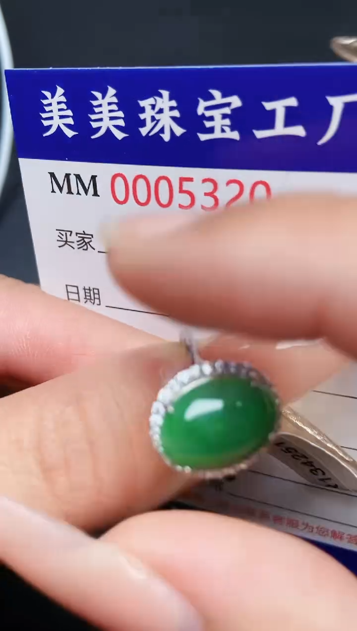 【闪购商品】翡翠颈饰银S925镶嵌5320