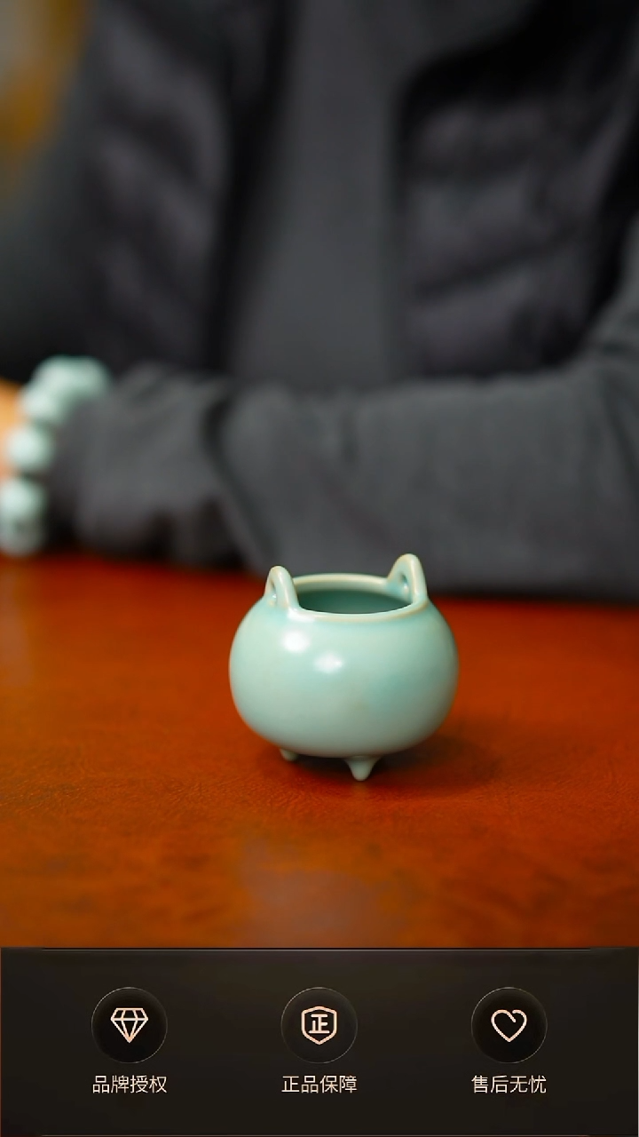 其他仿古支钉小胖香炉不完美简装