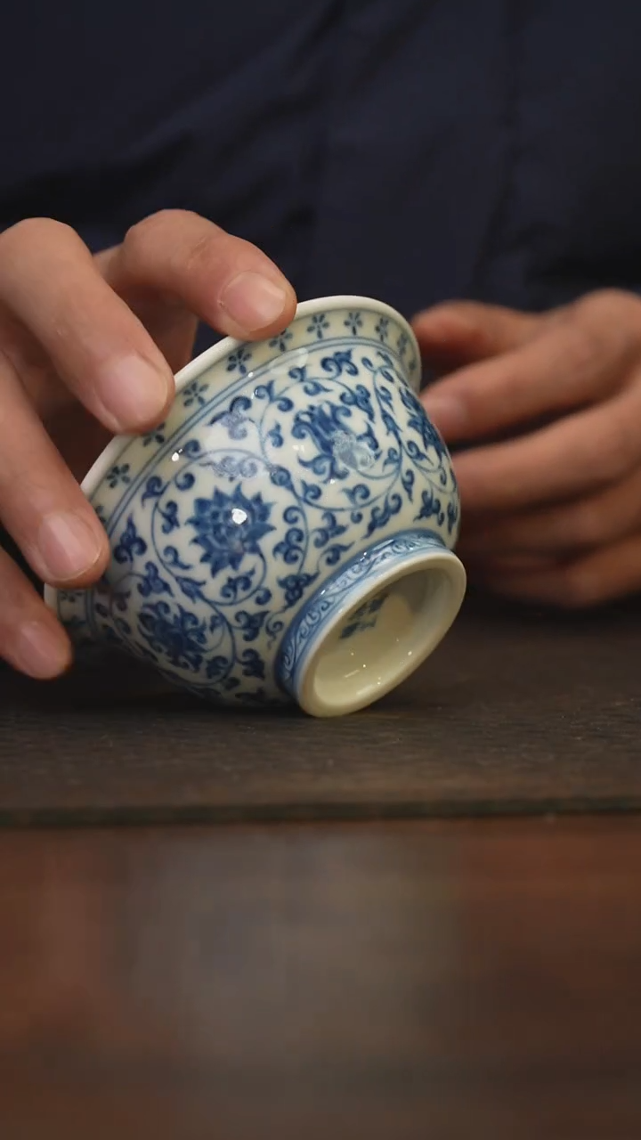 瓷片柴窑青花破价福利  花心