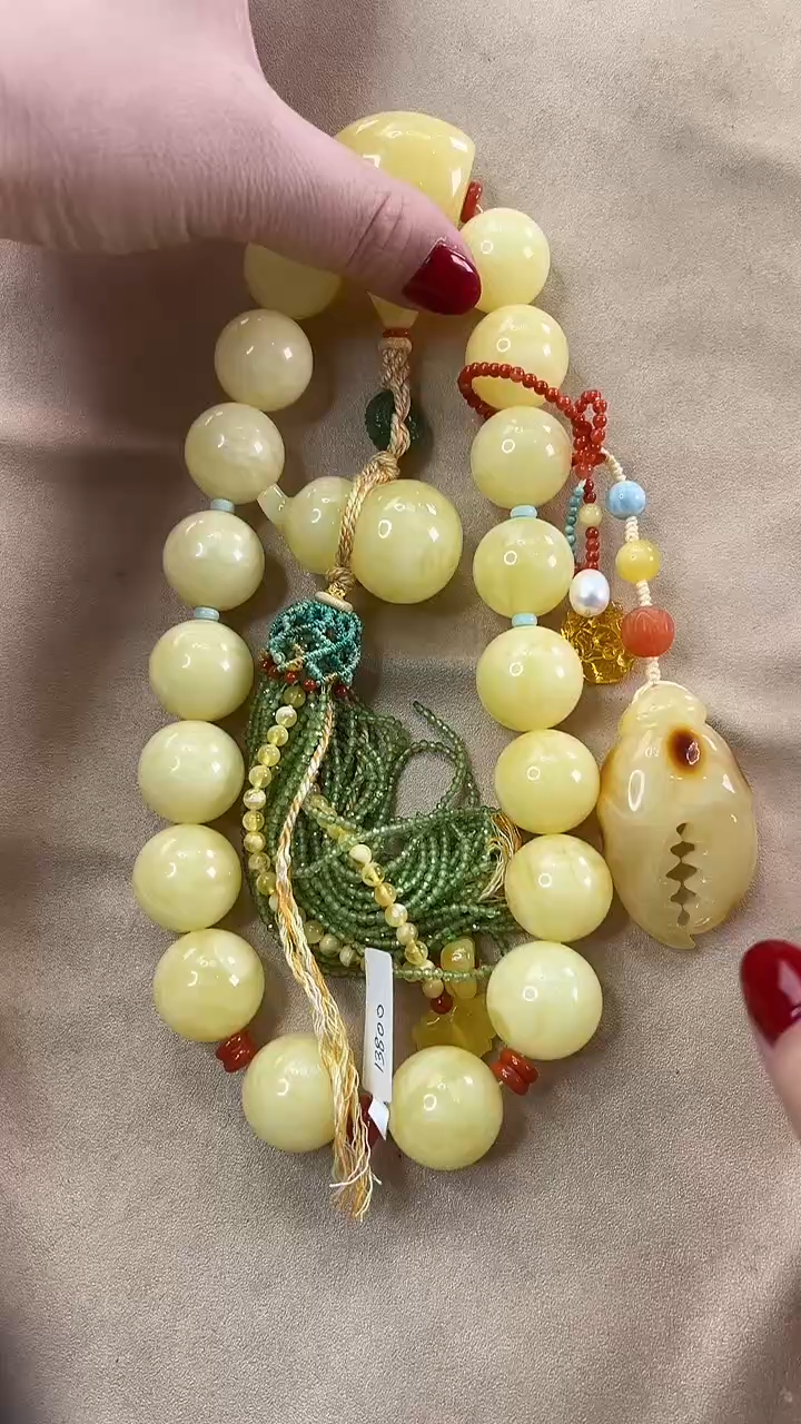 【闪购商品】琥珀颈饰未镶嵌项链