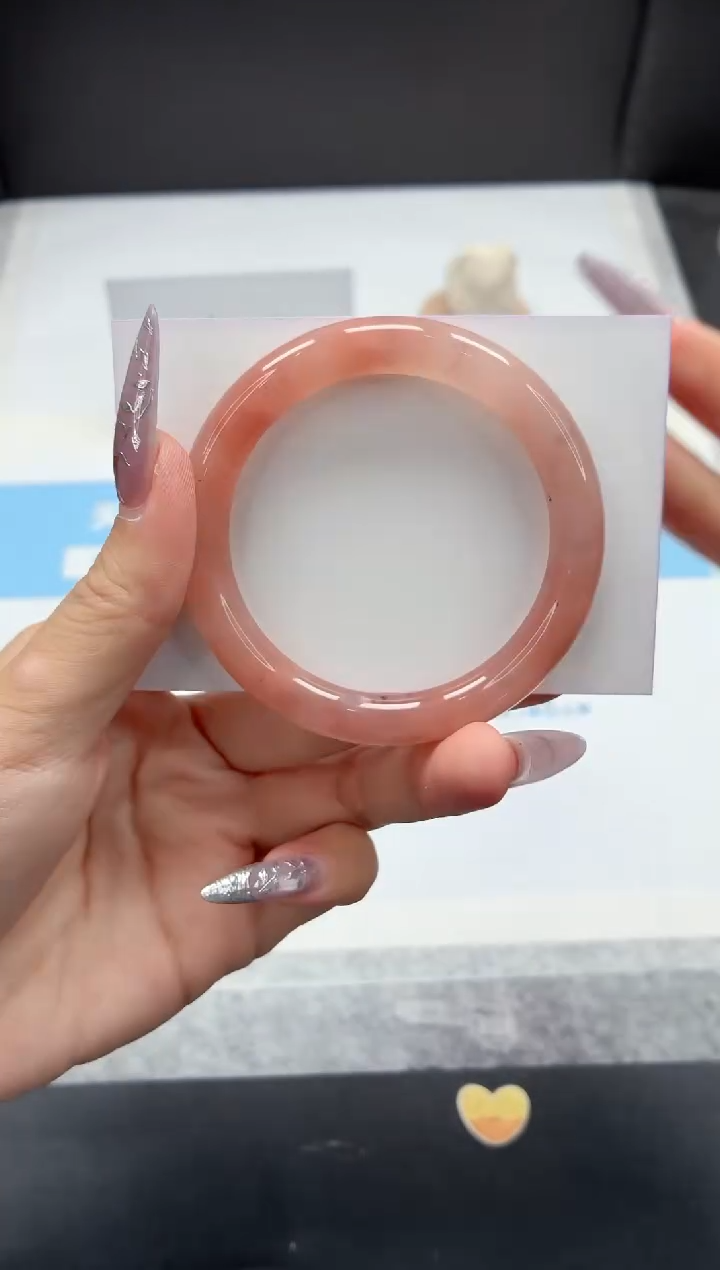 石英质玉手镯未镶嵌328/52.2桃花