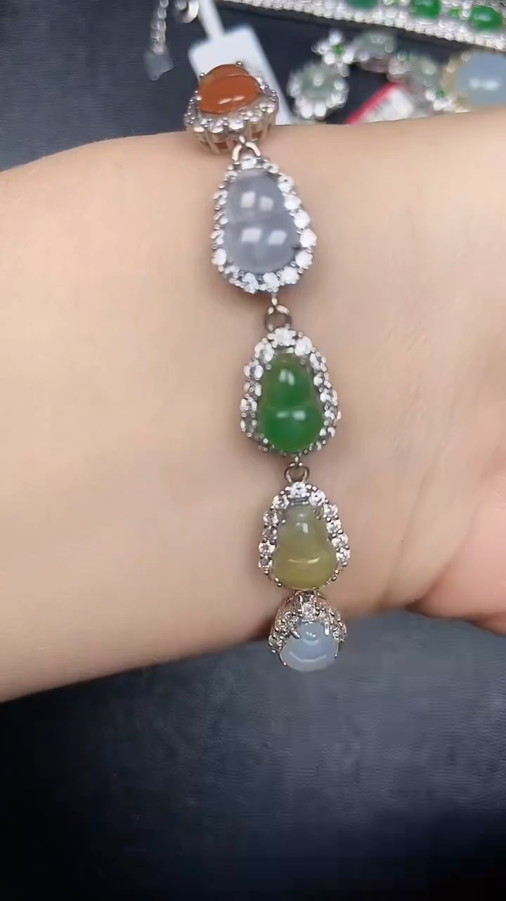 银S925镶嵌戒指翡翠1390