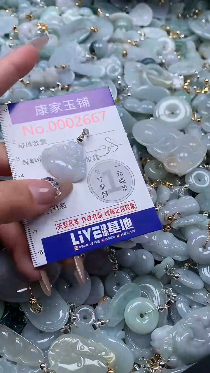 翡翠未镶嵌吊坠(不含链)2667