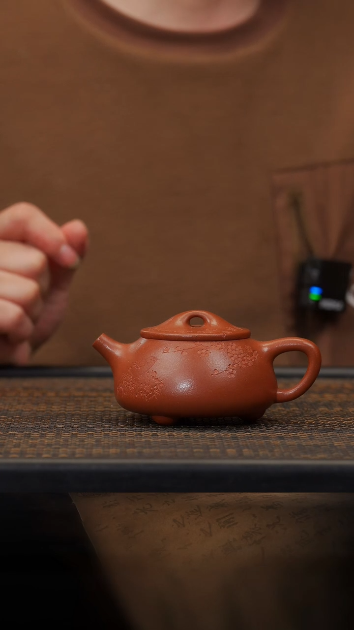 【闪购商品】紫砂茶壶62空山造器LNF  沉香泥/刻绘石瓢