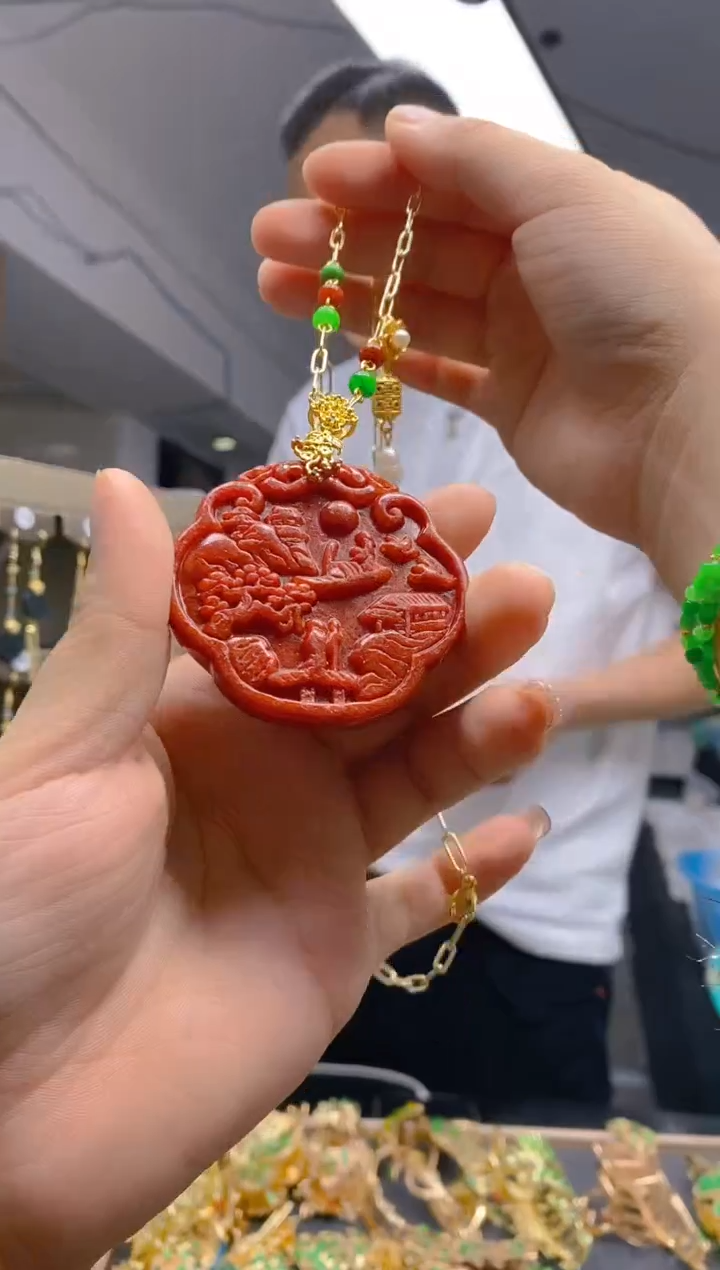 【闪购商品】翡翠耳饰合金0438翡翠锁骨链