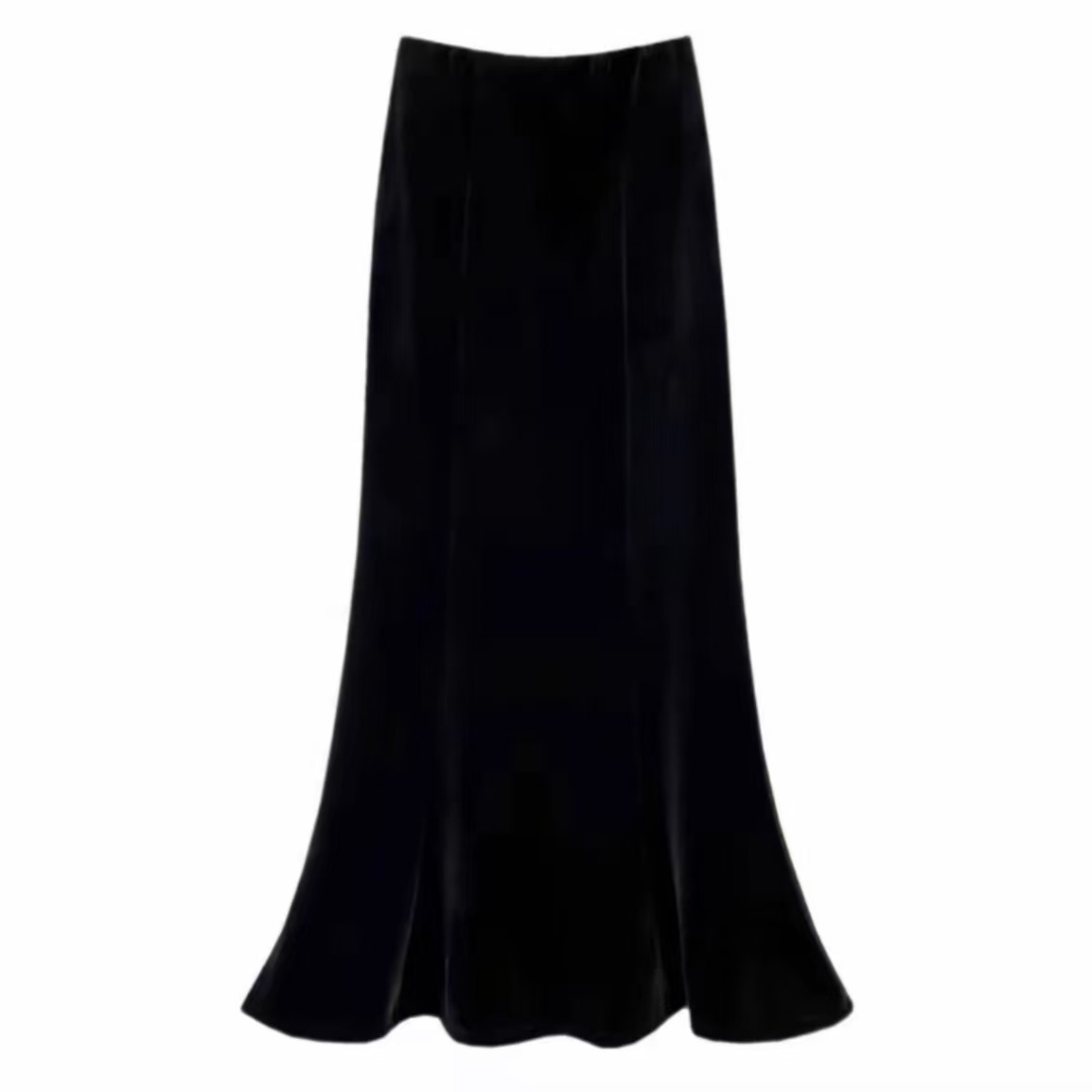 【高端定制】【两个裙长】丝绒半身裙女秋冬季女装高腰显瘦a字鱼尾裙