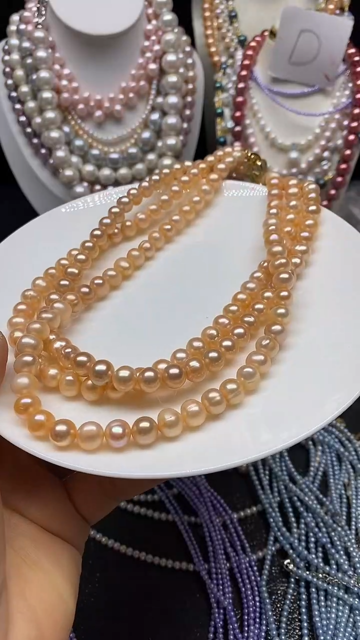 淡水珍珠未镶嵌颈饰多人