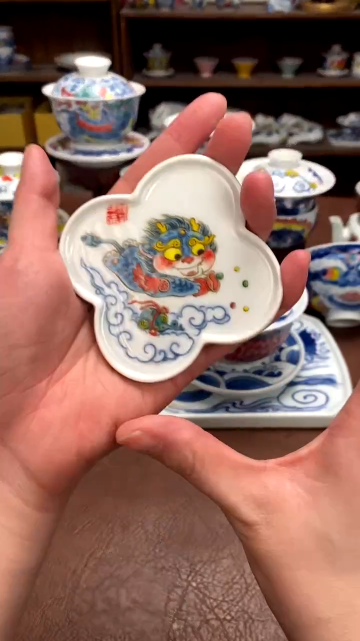 【闪购商品】貔貅杯垫景德镇昨明陶瓷