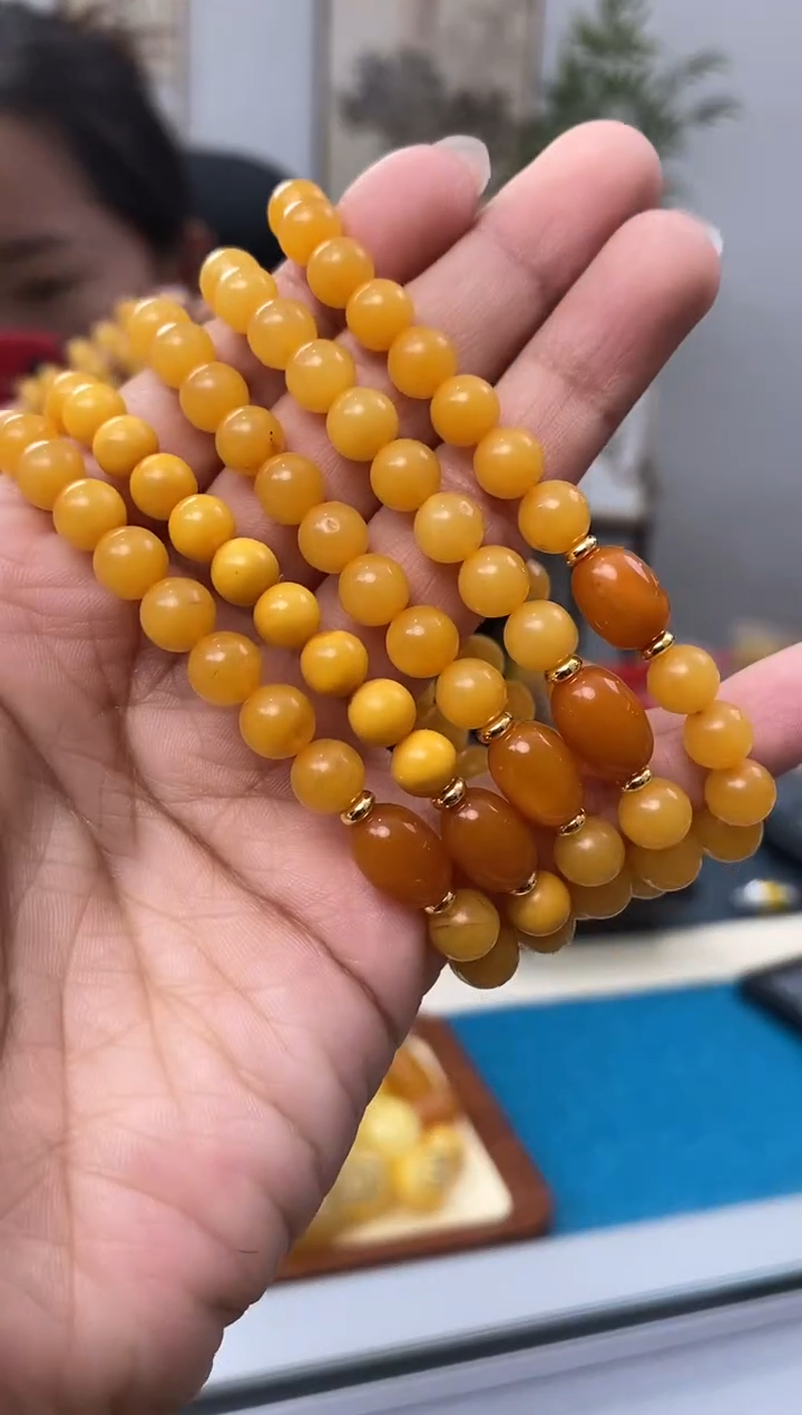 未镶嵌琥珀裸石天然琥珀蜜蜡手串多样性发一