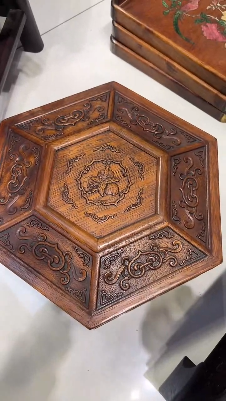 【闪购商品】木八角扣盒 收纳盒