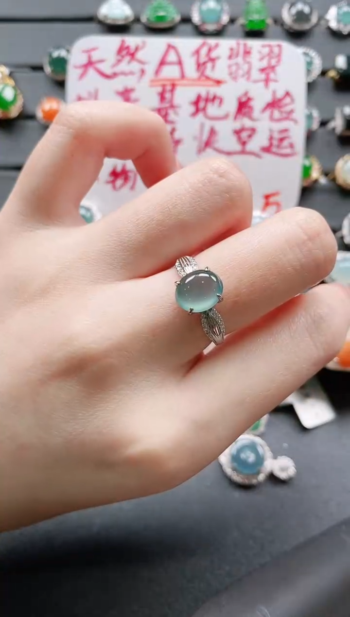 【闪购商品】翡翠戒指银S925镶嵌11111111