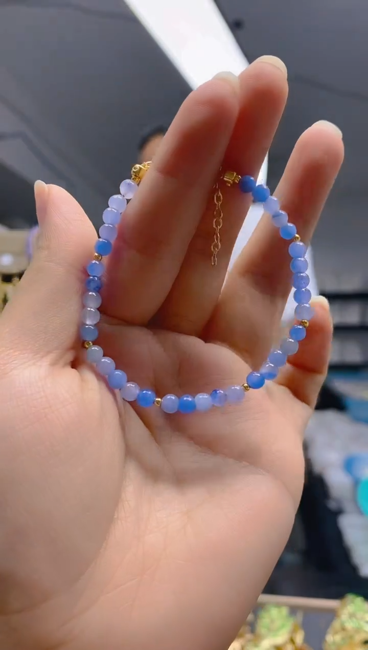 【闪购商品】翡翠耳饰合金0242翡翠手链