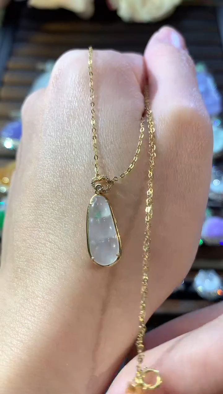 套链18K金镶嵌翡翠冬日珠宝W1