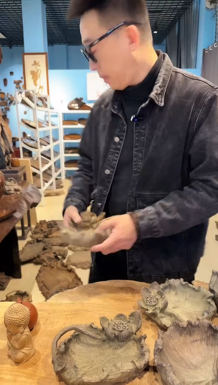 木222号乌木金丝楠果盘