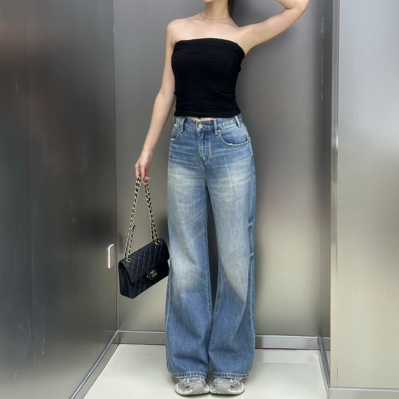 JLIA-8801夏季显瘦神器 “某大牌平替!细节1：1复刻 小阔腿裤  ”