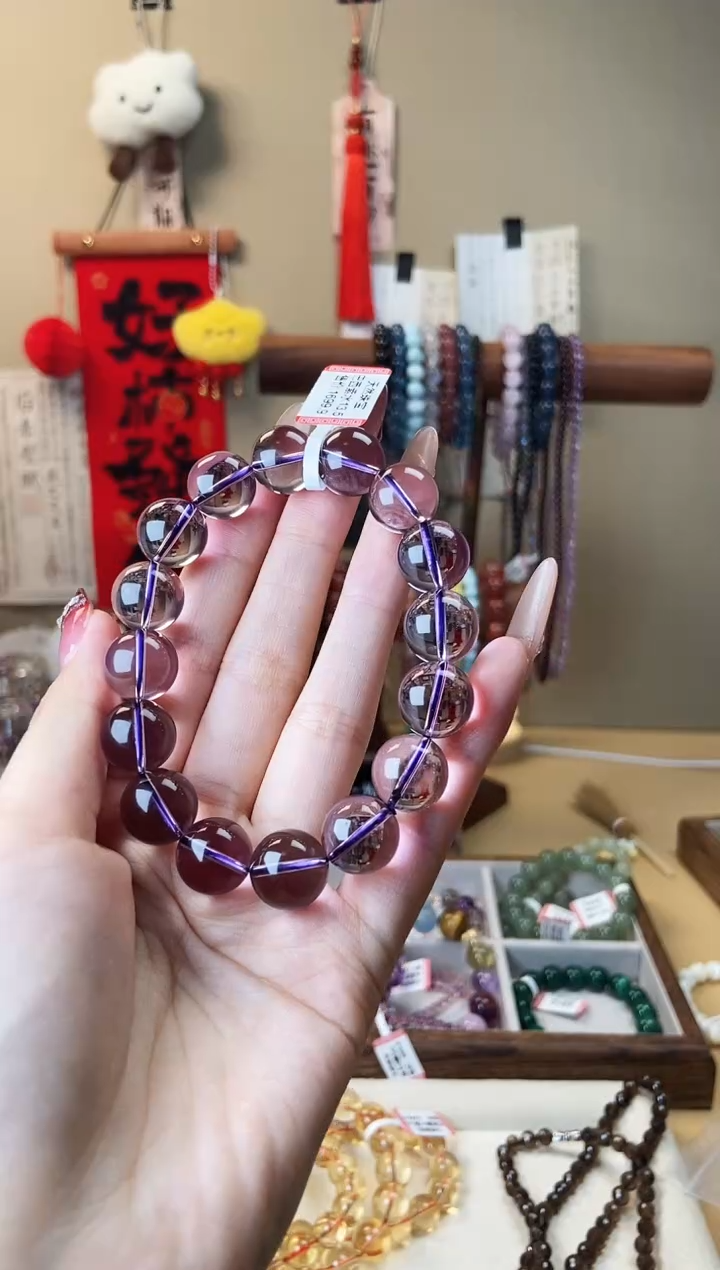 【闪购商品】水晶手链未镶嵌13m巴西紫水晶