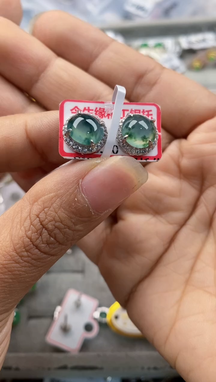 银S925镶嵌戒指翡翠333---4