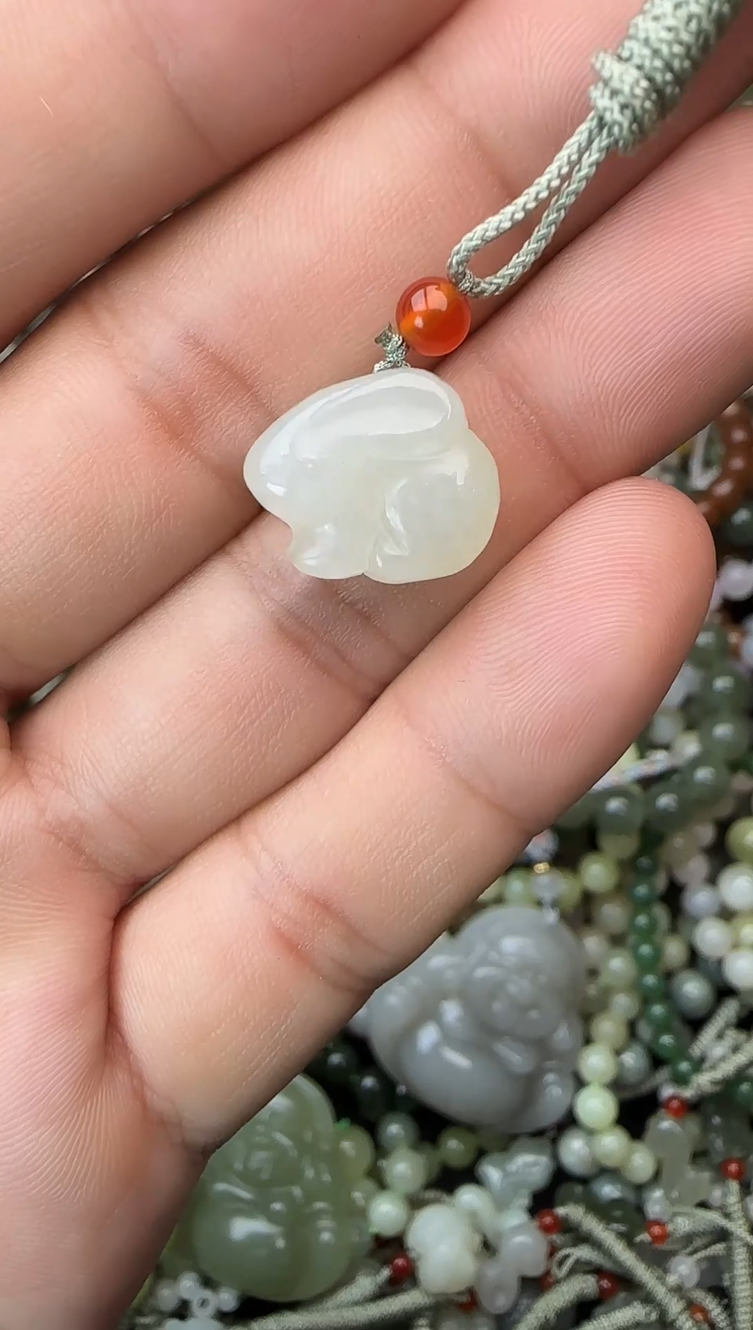 颈饰未镶嵌和田玉拍一发一