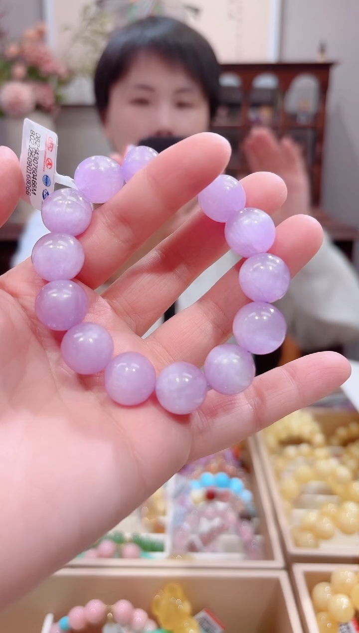【闪购商品】锂辉石手串未镶嵌设计款珠串13.8
