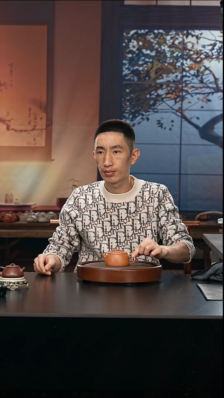 茶壶紫砂一片瓦-黄降破-全手工无添加-160cc