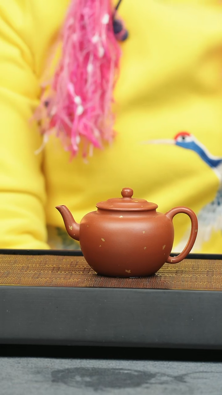 【闪购商品】紫砂茶壶五堂 古莲子-洒金