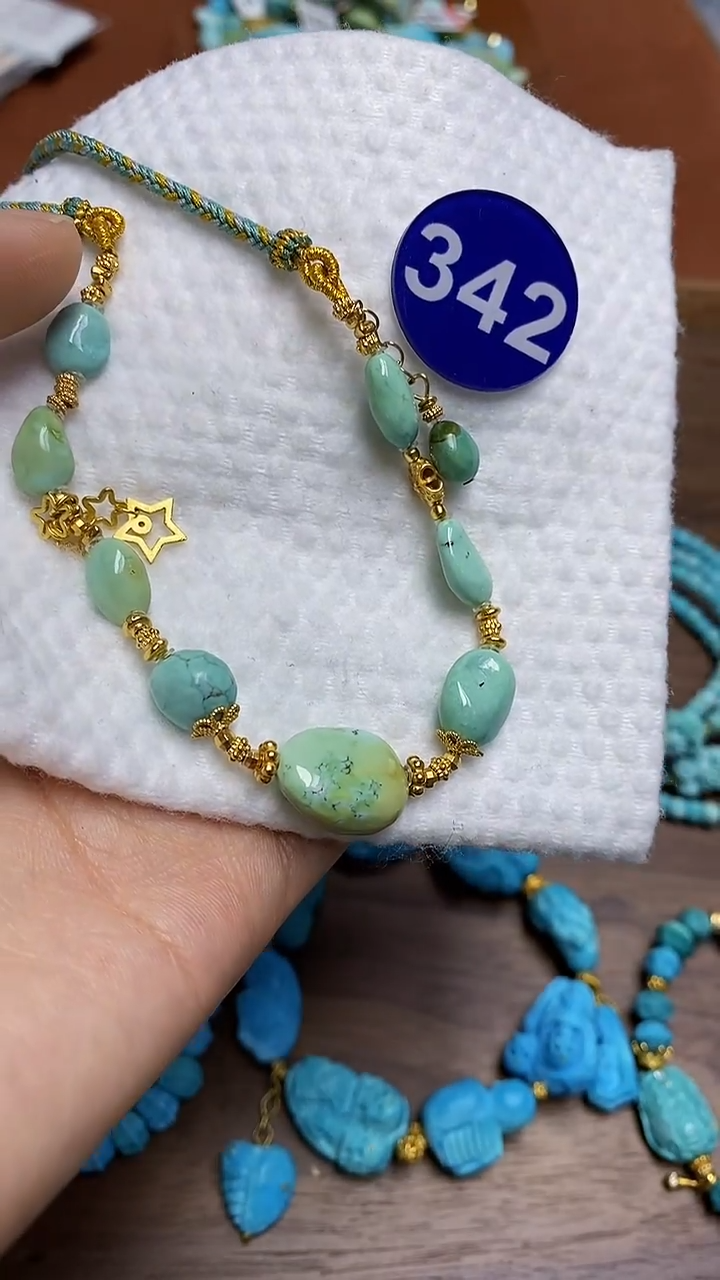 【闪购商品】绿松石项链银S925镶嵌342