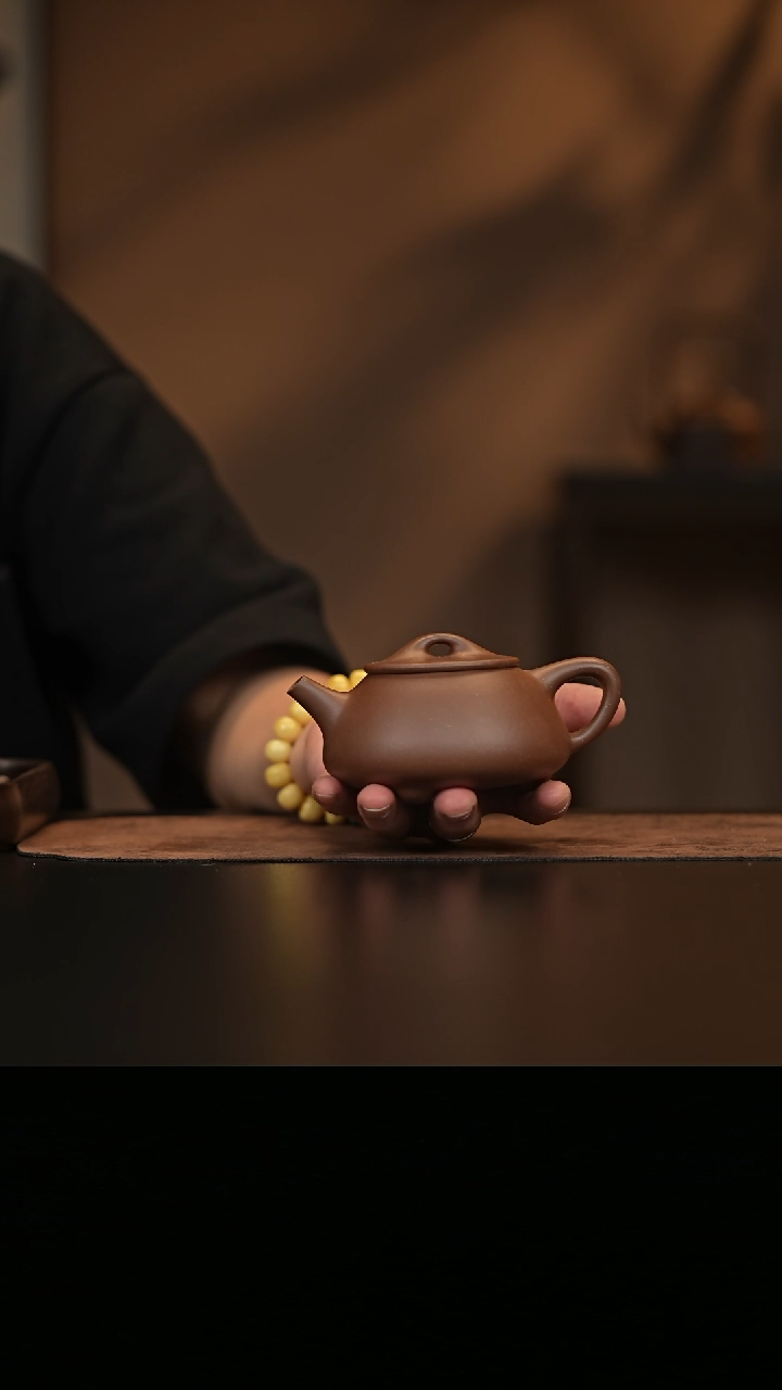 允禾斋  紫砂壶  景舟石瓢 紫泥