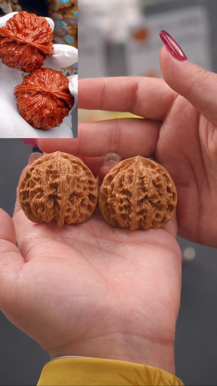 【闪购商品】文玩核桃把件42苹果园狮子头