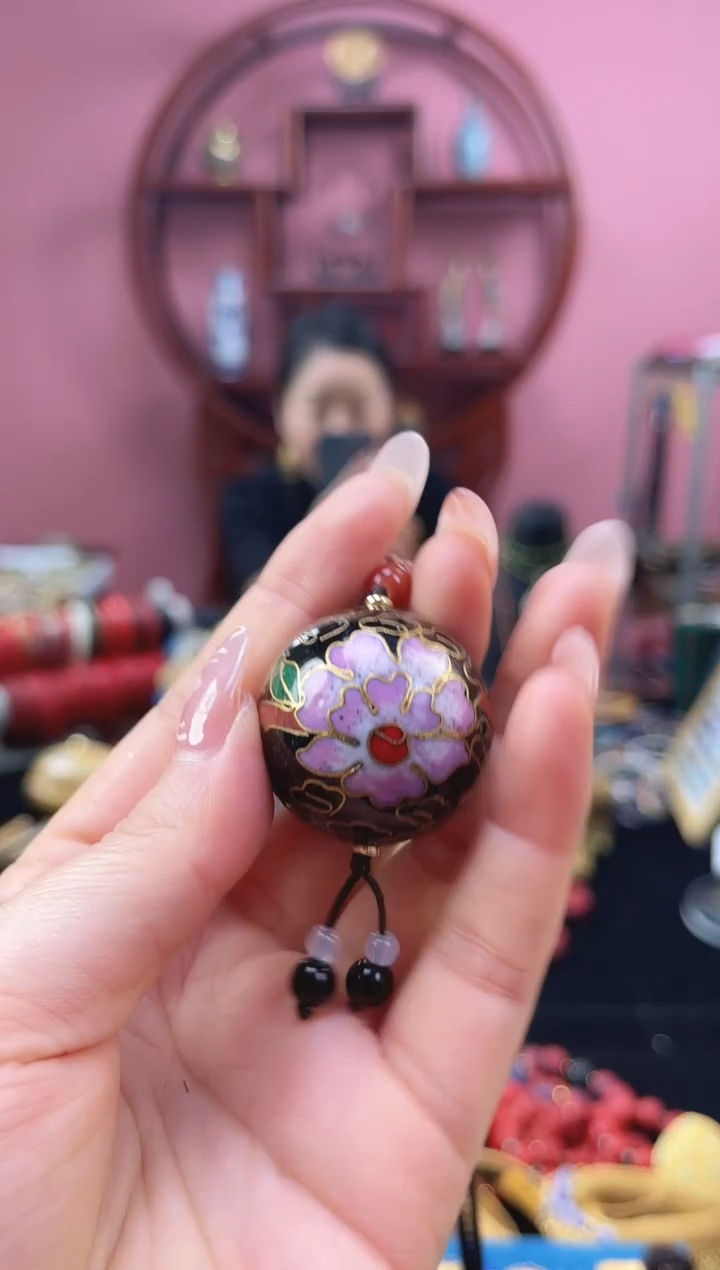 非遗 景泰蓝3.0大珠 黑色