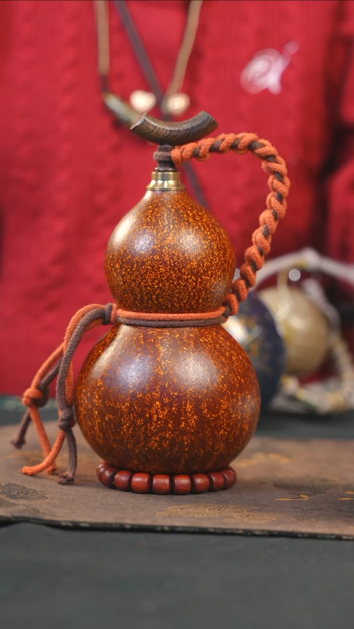 【闪购商品】WB215大漆酒葫芦不包手串及旋转底座