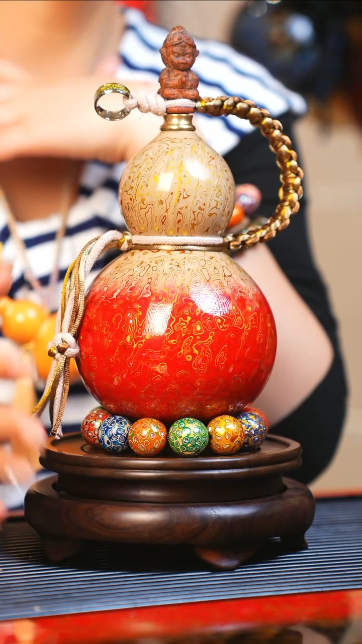 【闪购商品】JX035大师姐臻选非遗大漆酒葫芦