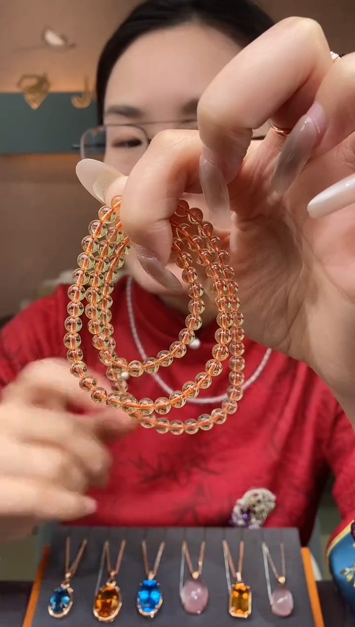 【闪购商品】黄晶手串未镶嵌黄晶手串