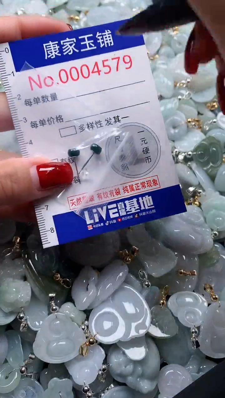 翡翠未镶嵌吊坠(不含链)4579