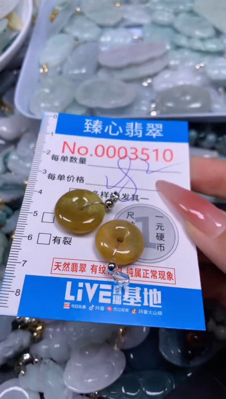 【闪购商品】翡翠颈饰未镶嵌含绳0003510