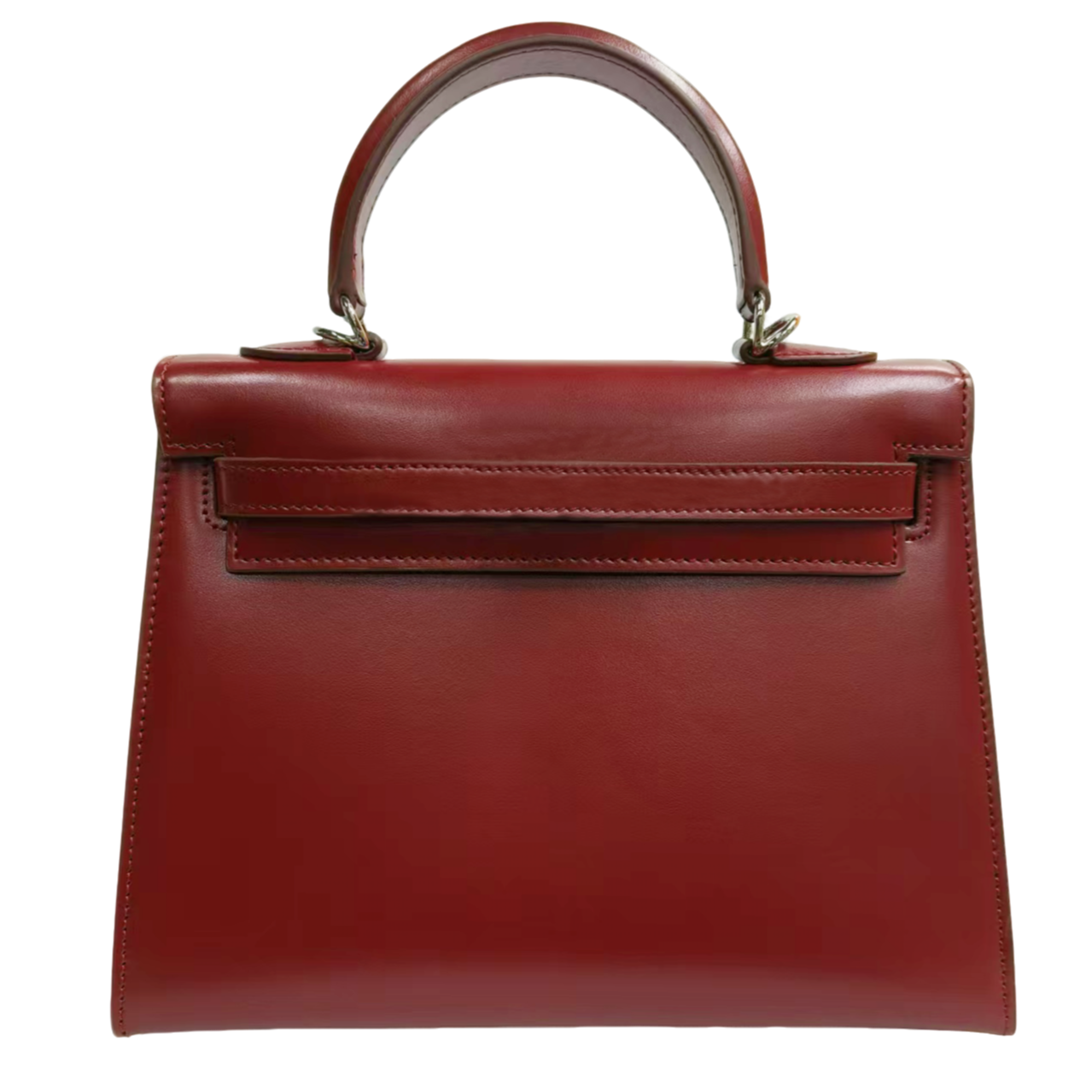 【小辫子专属】YKL-box酒红色女款单肩斜挎手提包包