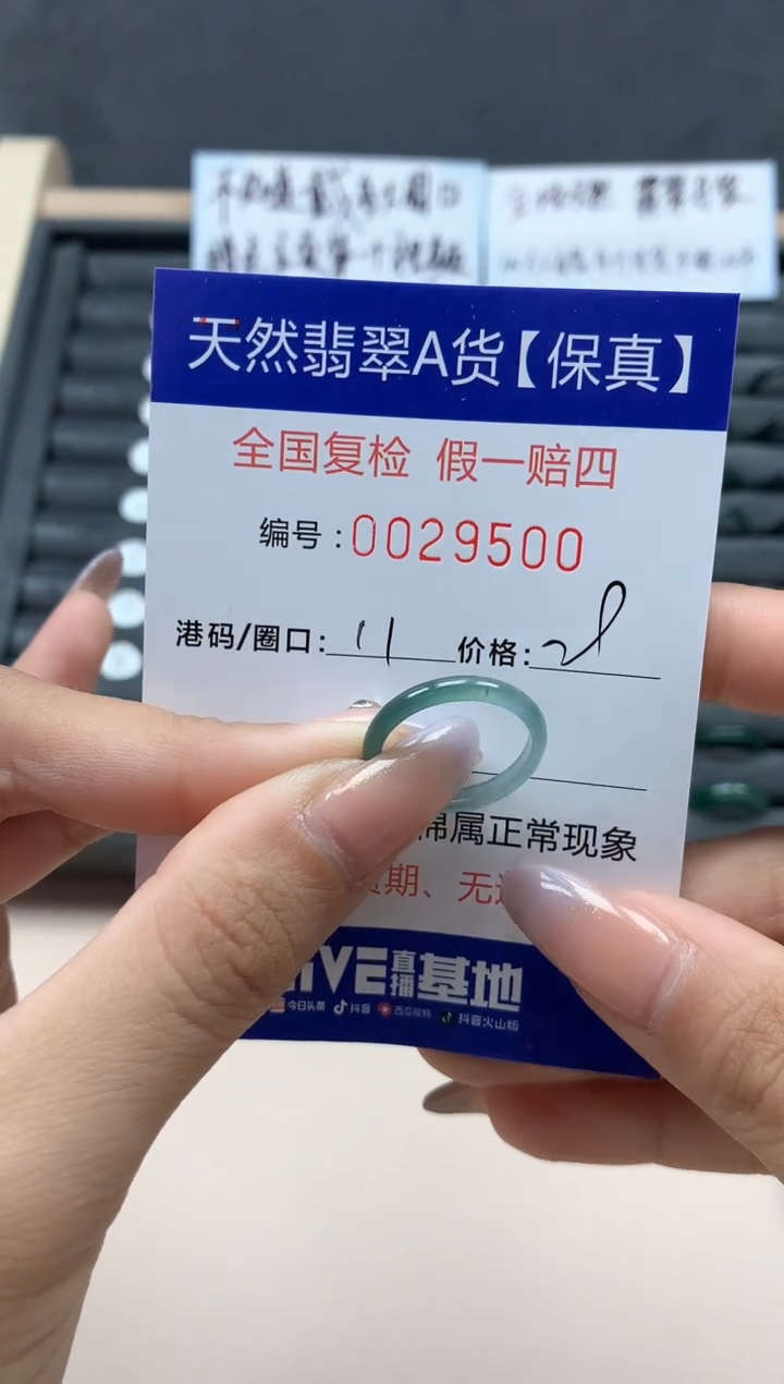 【闪购商品】翡翠戒指未镶嵌天然29500