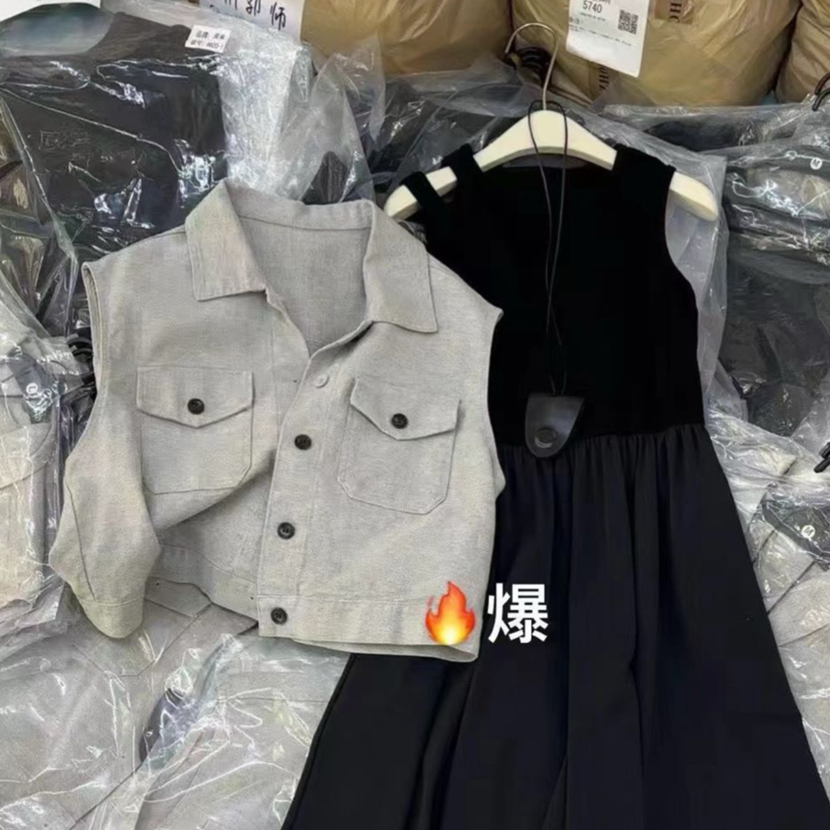  高级灰时髦夏季薄款短马甲