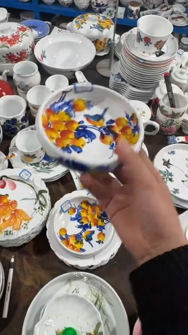 摆件陶瓷景德镇高温瓷（泡菜碟）