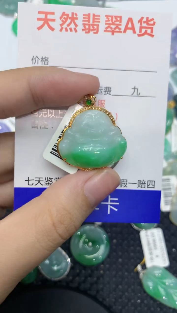 【闪购商品】翡翠颈饰18K金镶嵌111111111111