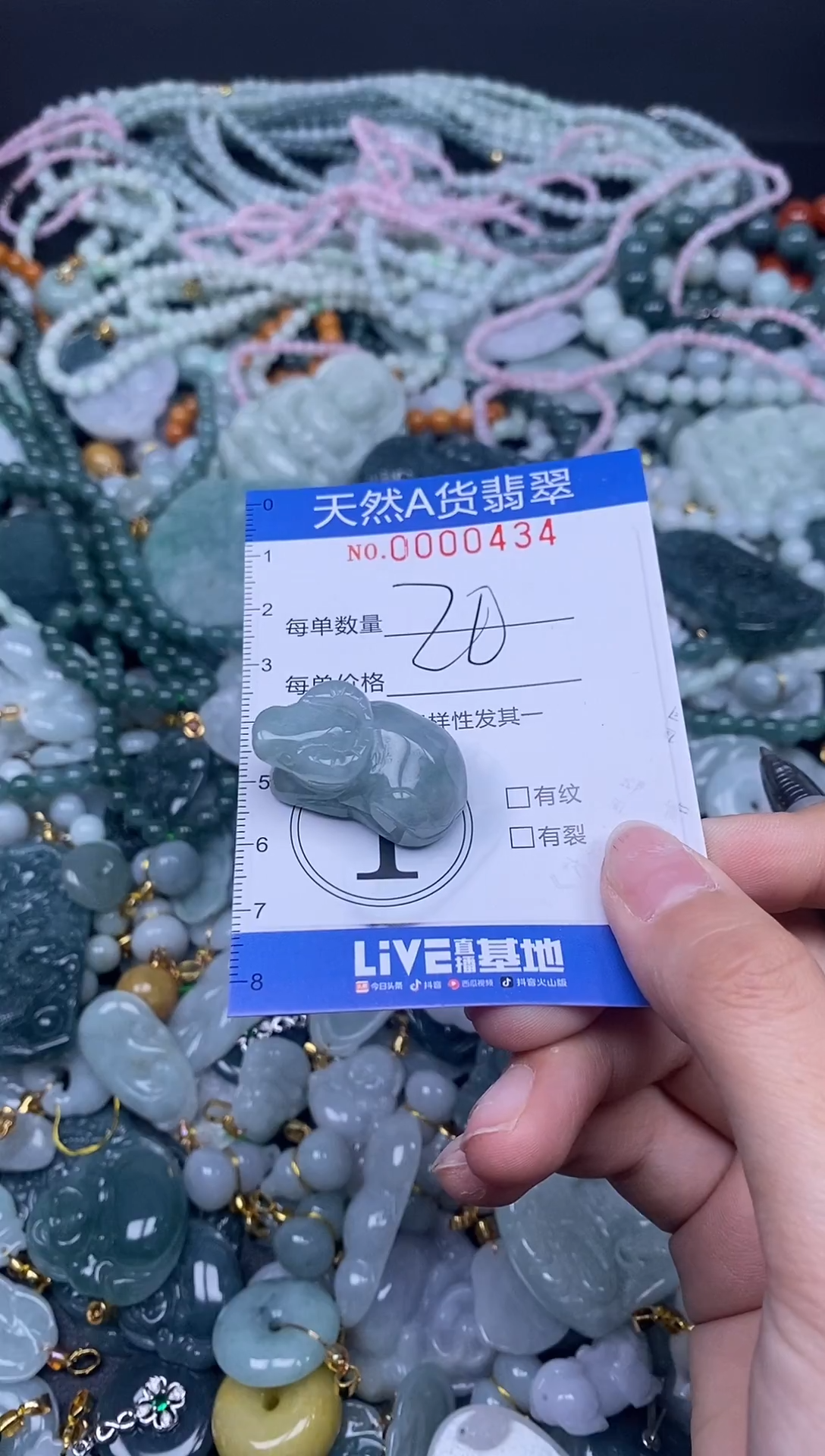 颈饰未镶嵌翡翠天然A货翡翠000434