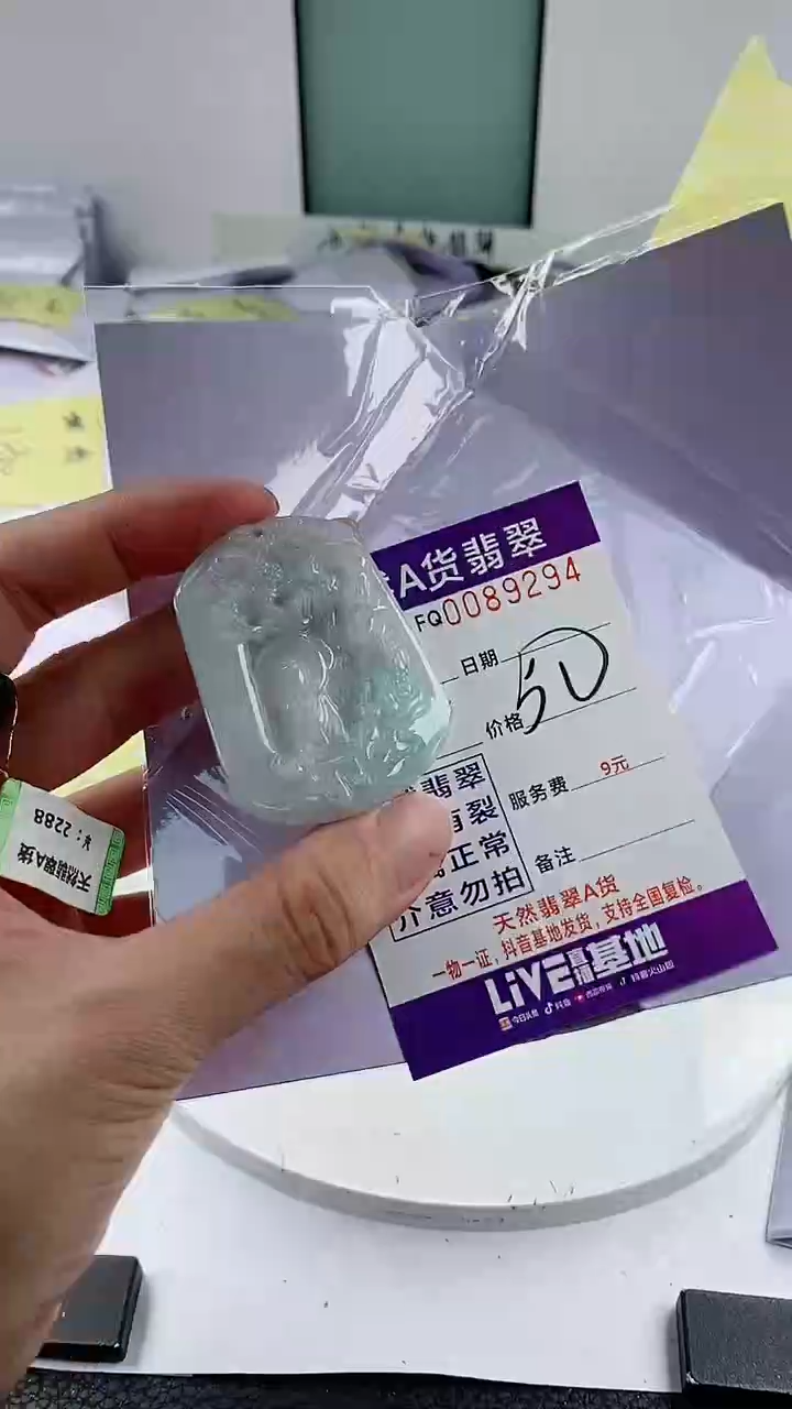 翡翠未镶嵌颈饰              