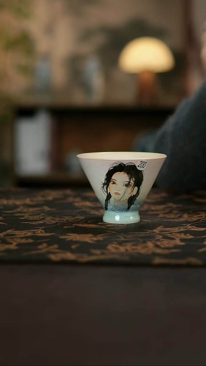 景德镇陶瓷杯碗柴烧多人